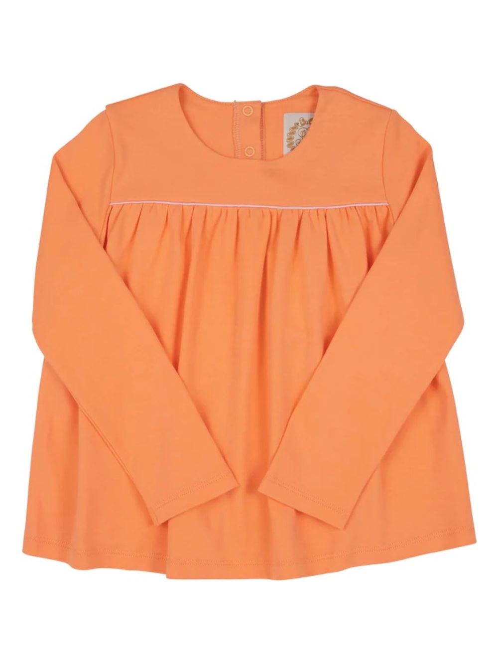 TBBC Long Sleeve Dowell Top Size 8 Seashore Sherbet with Palm Beach Pink